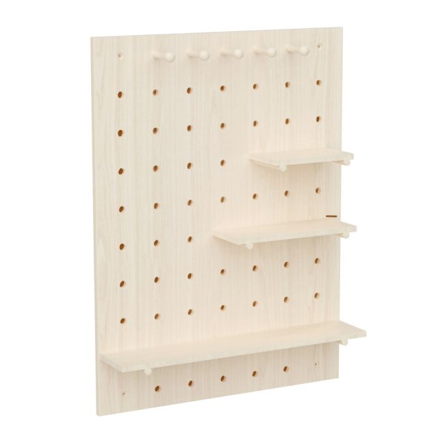 Maclean wooden board organizer  light wood color  60x80 cm  max. 20 kg  MC-131 WD - imagine 6