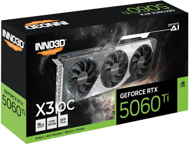 INNO3D GeForce RTX 5060 Ti X3 OC NVIDIA 16 GB GDDR7 - imagine 2