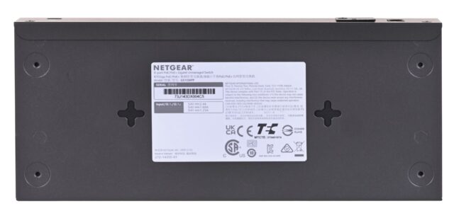 NETGEAR GS108PP Unmanaged Gigabit Ethernet (10/100/1000) Power over Ethernet (PoE) Black - imagine 6