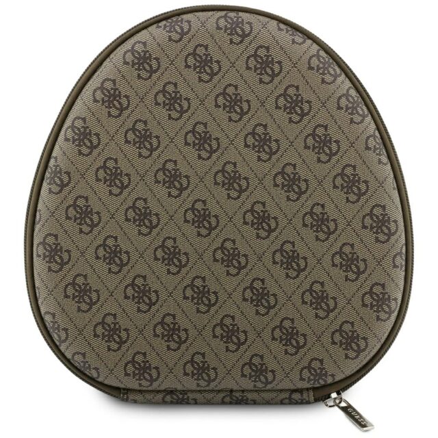 Headphones Guess 4G Triangle Logo Bluetooth ENC brown - imagine 7