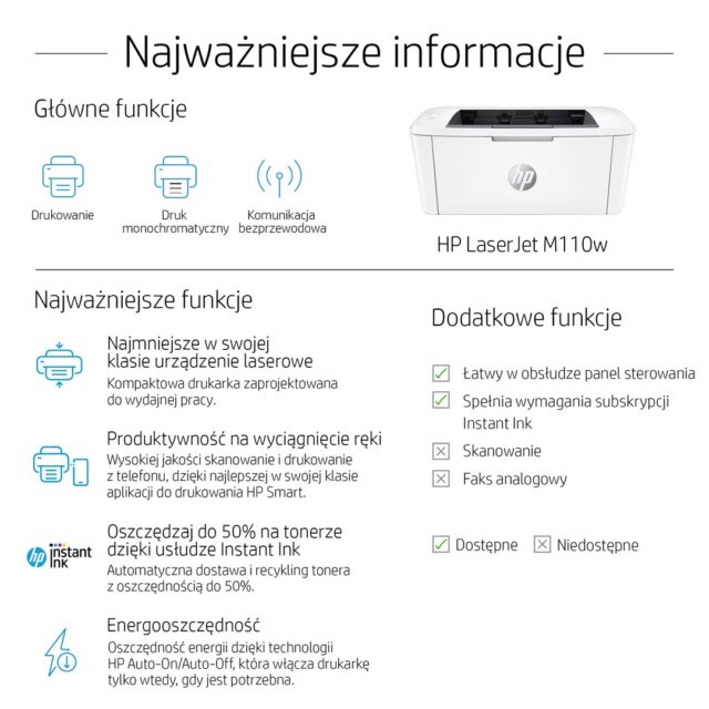 HP LaserJet M110w Printer  Black and white  Printer for Small office  Print  Compact Size - imagine 8