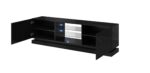 Cama TV cabinet QIU 200 MDF black gloss/black gloss - imagine 4