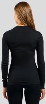 Odlo BL TOP crew neck l/s ACTIVE WARM ECO women's T-shirt  size S  black - imagine 4
