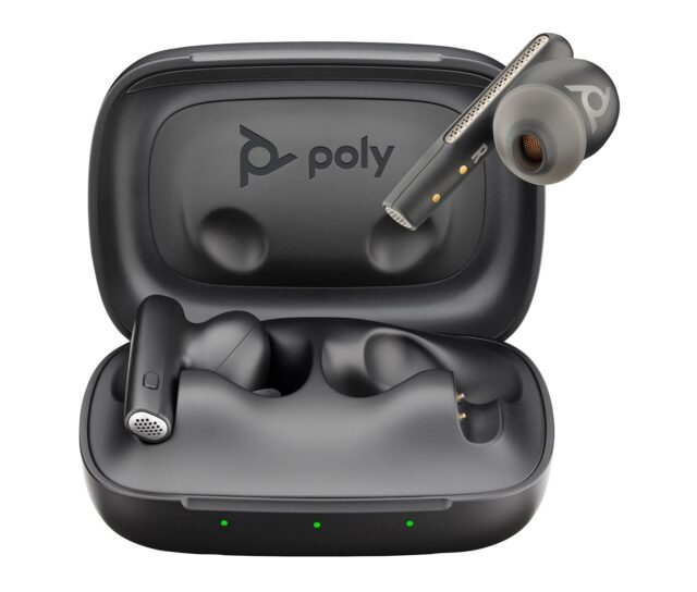 Poly Voyager Free 60 UC Black Earbuds +BT700 USB-C Adapter +Basic Charge Case - imagine 2