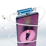 USAMS Adapter AU07 2w1 USB-C niebieski/blue USB-C + 3,5mm SJ277TC02 (US-SJ277) - imagine 2