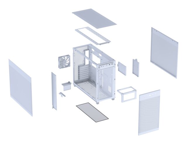 ASUS PRIME AP303 Mesh Midi Tower White - imagine 11