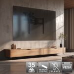 Maclean MC-891 Electric TV Wall Mount Bracket with Remote Control Height Adjustment 37'' - 70  max. VESA 600x400 up to 35kg Above Fireplace Mount Sturdy - imagine 18