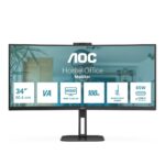 AOC V5 CU34V5CW computer monitor 86.4 cm (34 ) 3440 x 1440 pixels Wide Quad HD LED Black