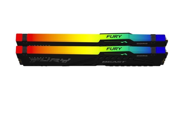 Kingston Technology FURY Beast 16GB 5600MT/s DDR5 CL36 DIMM (Kit of 2) RGB EXPO - imagine 2