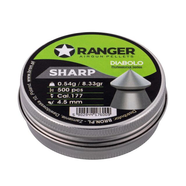 4.5 mm RANGER Diabolo Professional Sharp Point 500 pellets - imagine 4