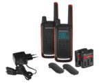 Motorola T82 Twin Pack two-way radio 16 channels Black Orange - imagine 5