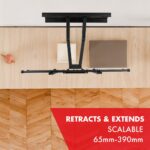 Maclean TV Mount  max VESA 600x400  32-85   60kg  horizontal and vertical angle adjustment  profile 65-390mm  black  MC-789 - imagine 6