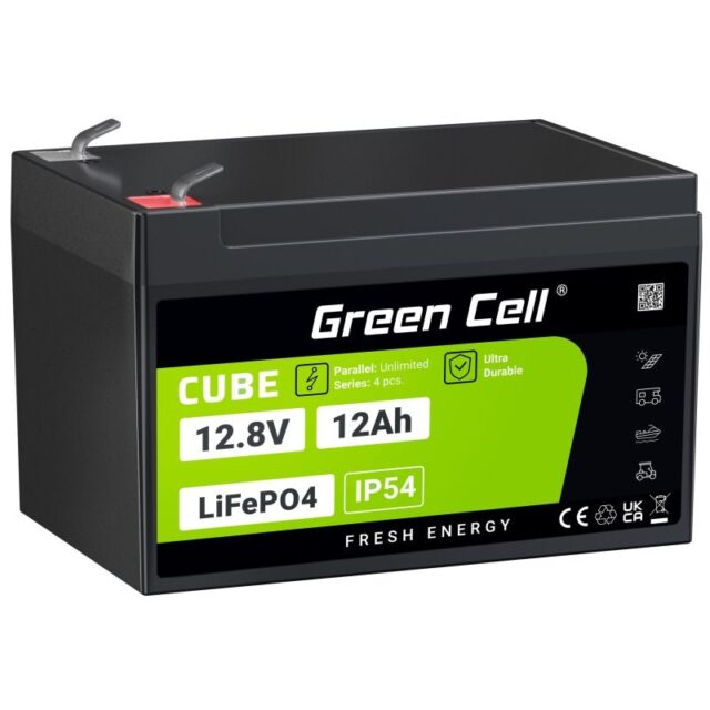 Green Cell LFPGC12V12AH UPS battery Lithium Iron Phosphate (LiFePO4) 12.8 V 12 Ah - imagine 26