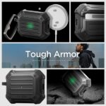 Spigen Tough Armor MAG AirPods Pro 1/2 Magsafe black ACS05480 - imagine 10