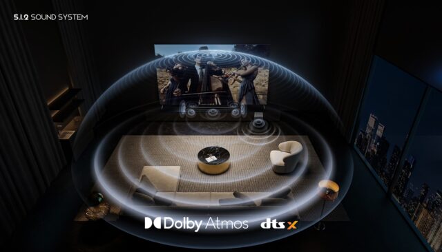 TCL Q Q75H Class 5.1.2 Channel Sound Bar with Dolby Atmos  Ray Danz Technology  and Wireless Subwoofwer - imagine 4