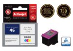 Activejet AH-46CR ink for HP printer; HP 46 CZ638AA replacement; Premium; 21 ml; color - imagine 2