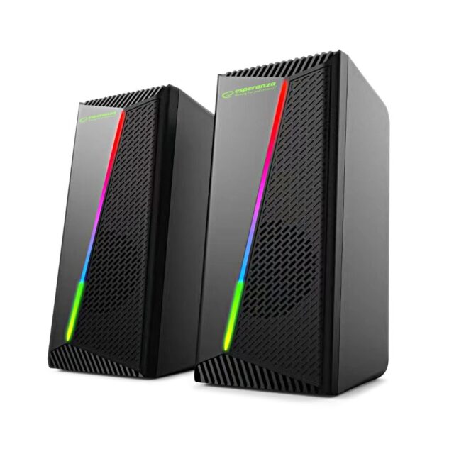 Esperanza EGS106 Speakers 2.0 LED Black 6W - imagine 7
