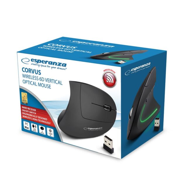 Esperanza EM133 Mouse RF Wireless Optical 1600 DPI - imagine 4