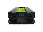 Green Cell Przetwornica napicia PowerInverter LCD 24 V 3000W/60000W Przetwornica samochodowa z wywietlaczem - czysty sinus power adapter/inverter Auto Black - imagine 9