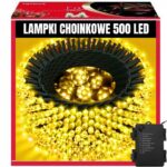 EXTRALINK LAMPKI ŚWIATEŁKA CHOINKOWE 500LED ZEWNĘTRZNE WEWNĘTRZNE BIAŁE CIEPŁE 35M