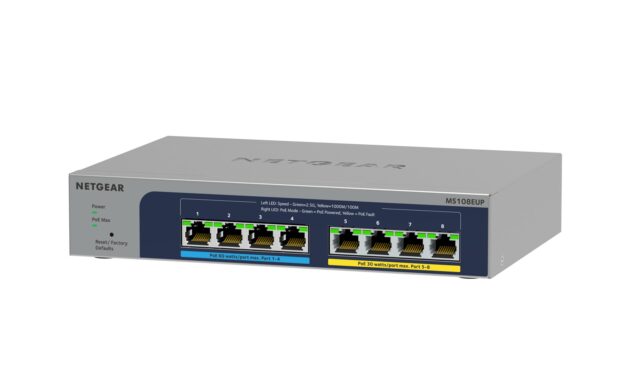 NETGEAR 8-port Ultra60 PoE++ Multi-Gigabit (2.5G) Ethernet Plus Switch Managed L2/L3 2.5G Ethernet (100/1000/2500) Power over Ethernet (PoE) Grey - imagine 2