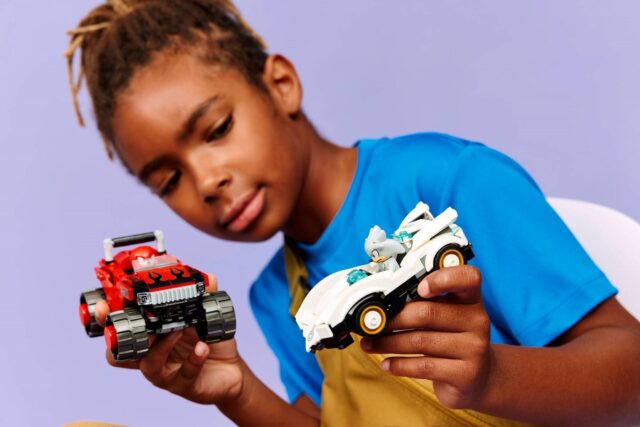 LEGO Sonic 77118 Srebrny samochód vs. monster car Knucklesa - imagine 10