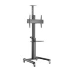 Gembird TVS-70T-02 Aluminum TV floor stand with caster wheels  37  - 70   black
