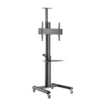 Gembird TVS-70T-02 Aluminum TV floor stand with caster wheels  37  - 70   black