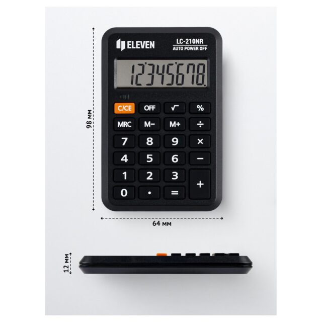 Eleven LC-210NR pocket calculator - imagine 3