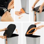 ROTHO Ribo White - pedal bin – 35l - imagine 3