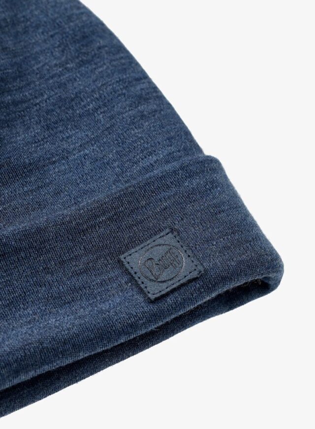 Buff Heavyweight Merino Wool Beanie - Indigo - imagine 2