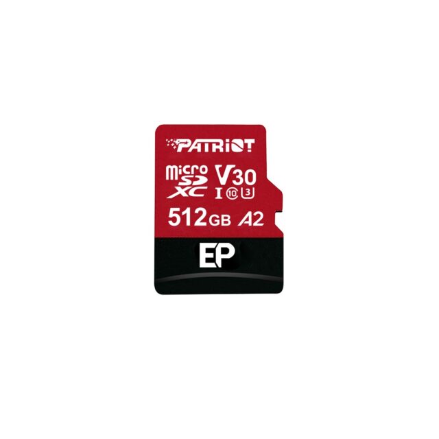Patriot Memory EP A2 memory card 512 GB MicroSDXC V30 U3 Class 10 (PEF512GEP32MCX) - imagine 3