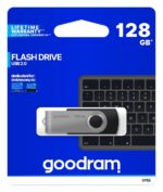 Goodram UTS2-1280K0R11 USB flash drive 128 GB USB Type-A 2.0 Black Silver - imagine 5