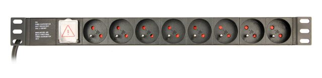 Gembird EG-PDU-014-FC14 power distribution unit (PDU) 8 AC outlet(s) 1U Black - imagine 7