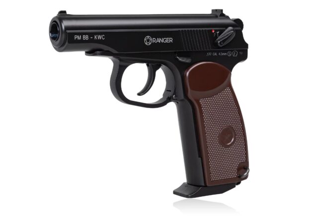 Air rifle pistol Ranger PM BB KWC CAL. 4.5 BBS 15 Shots Full Metal Slide Co2 - imagine 3