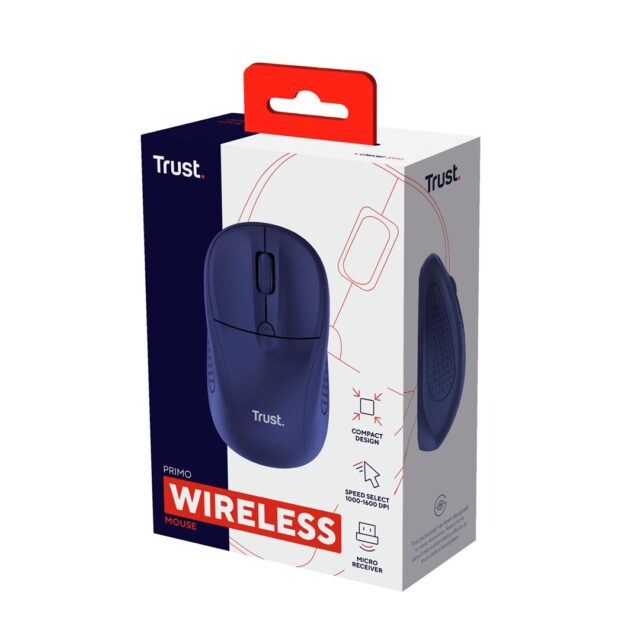 Trust Primo mouse Travel Ambidextrous RF Wireless Optical 1600 DPI - imagine 5