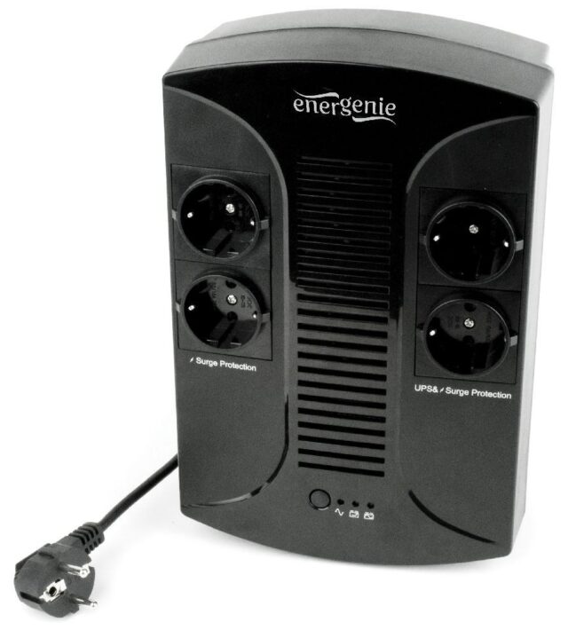 EnerGenie EG-UPS-001 uninterruptible power supply (UPS) Line-Interactive 0.65 kVA 390 W 4 AC outlet(s) - imagine 2