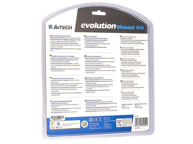 A4Tech EVO Vhead 50 Headset Head-band Black - imagine 5