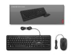 Lenovo 160 keyboard Mouse included Home/Office USB US English Black - imagine 5