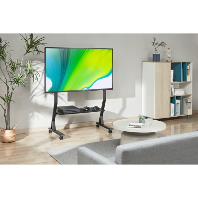 Techly Floor Stand with Shelf for 45-90  LCD/LED/Plasma TV - imagine 10
