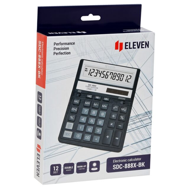 Eleven office calculator SDC-888X-BK - imagine 7