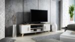 Cama TV stand LOTTA 160 2D2K white/sonoma - imagine 3