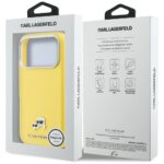 Case Karl Lagerfeld Karl & Choupette     Head Pins Saffiano MagSafe for iPhone 17 Pro yellow - imagine 8