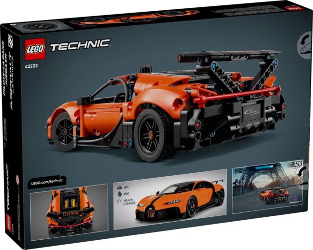 LEGO TECHNIC 42222 Bugatti Chiron Pur Sport Hyper Car - imagine 2