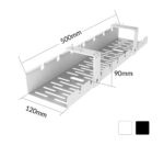 ACTIVEJET desk cable organiser CMP502 white - imagine 3