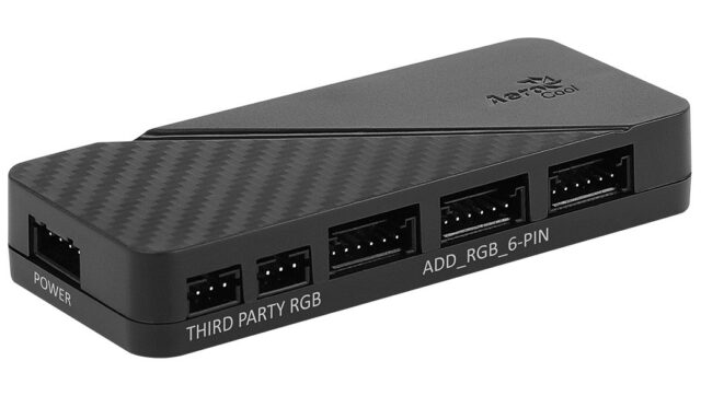 Aerocool PGS H66F RGB Control Hub Black - imagine 2