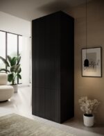 Wardrobe PAFOS 2D BASE 90x55.5x45 Black matt - imagine 6
