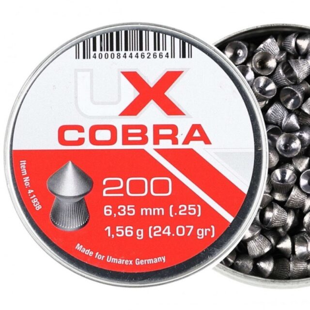 Umarex Cobra Pointed Ribbed shot 6.35 200 pcs. - imagine 2