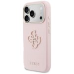 Case Guess FW Resin Logo for iPhone 17    Pro Max pink - imagine 2