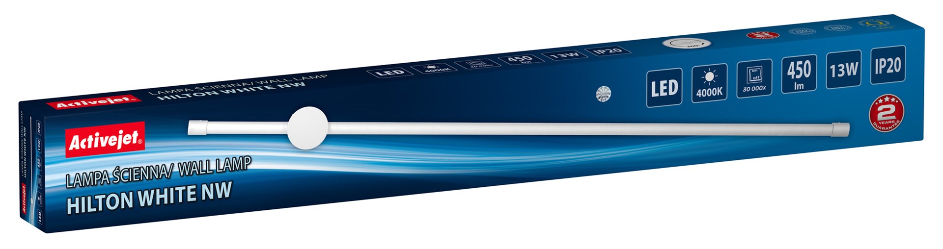cps-3aa0388806a2f685d39399c90de30073-2026-01-14-15-04-59 Activejet LED wall lamp AJE-HILTON White NW - imagine 1
